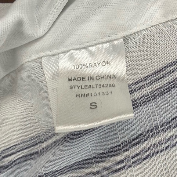 White and blue striped sailor tie front crop top with cross back - Picture 7 of 7